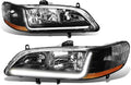 Smoked Lens LED DRL Headlights Assembly N579