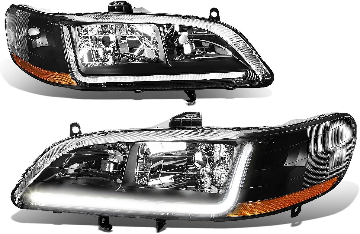 Smoked Lens LED DRL Headlights Assembly N579