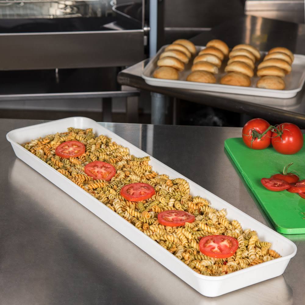 Pearl White 30x22 Fiberglass Market Tray X622