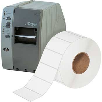 4x22 x 2x22 White Thermal Transfer Labels W571