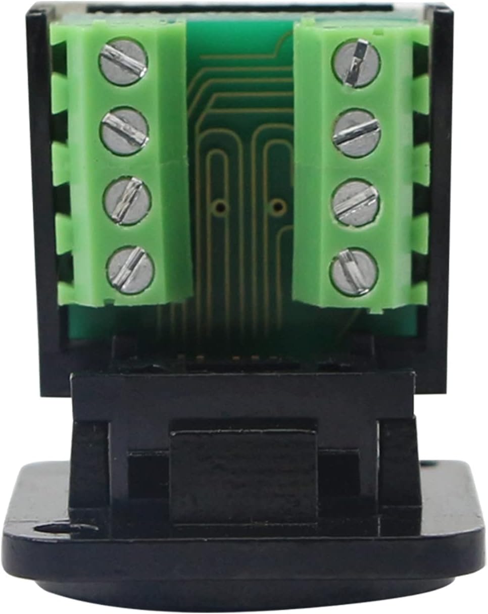 Black RJ45 Panel Mount Keystone Jack M519
