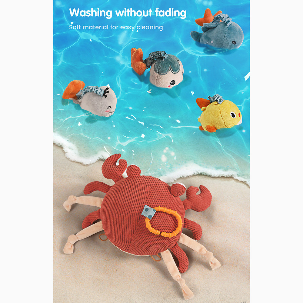 Tummy Time Infant Toddlers Toy With Crib Mobile Mirror Animal Baby Toy G7427