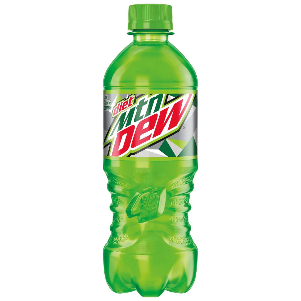 Diet Mountain Dew 20 Oz Plastic Bottles Pack of 24 Z3294