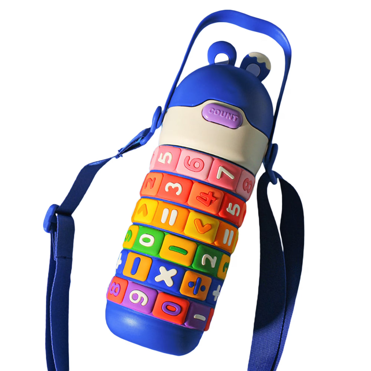 430ml Kids Stainless Steel Insulated Water Bottle with Straw N192169