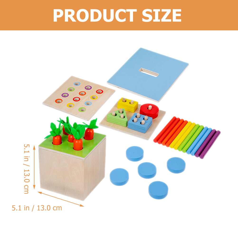 Intelligence Box Coin Wooden Toddler Baby Toy D6748