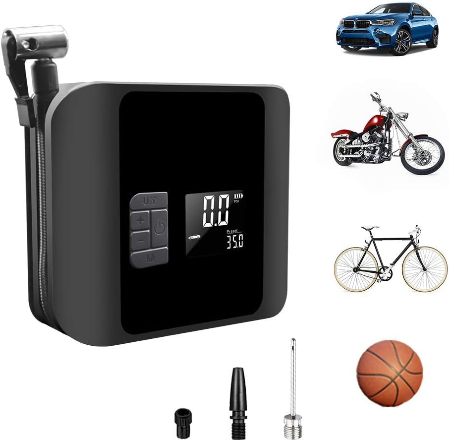 150 PSI Portable Tire Inflator Air Compressor with Digital Pressure Gauge LED Light L791