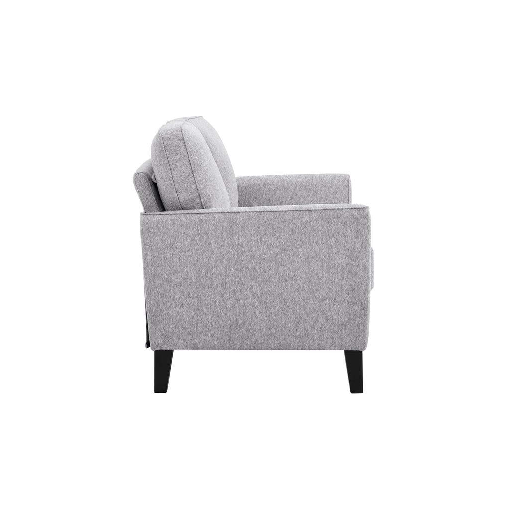 Charcoal Fabric 2-Seater Loveseat T401