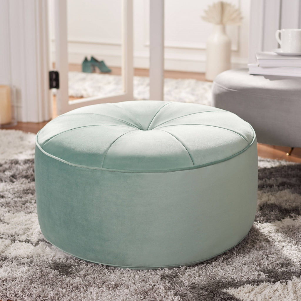 Mint Round Ottoman J5100