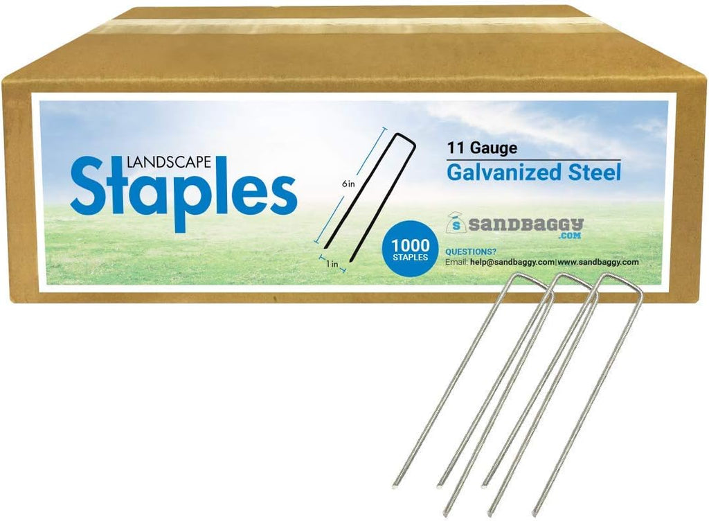 1000 Staples Galvanized Garden Staples E501
