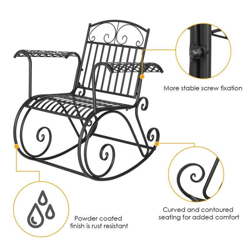 Iron Rocking Chair K25211