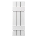White 39x22 H x 11x22 W Closed Board and Batten Shutters Q42012