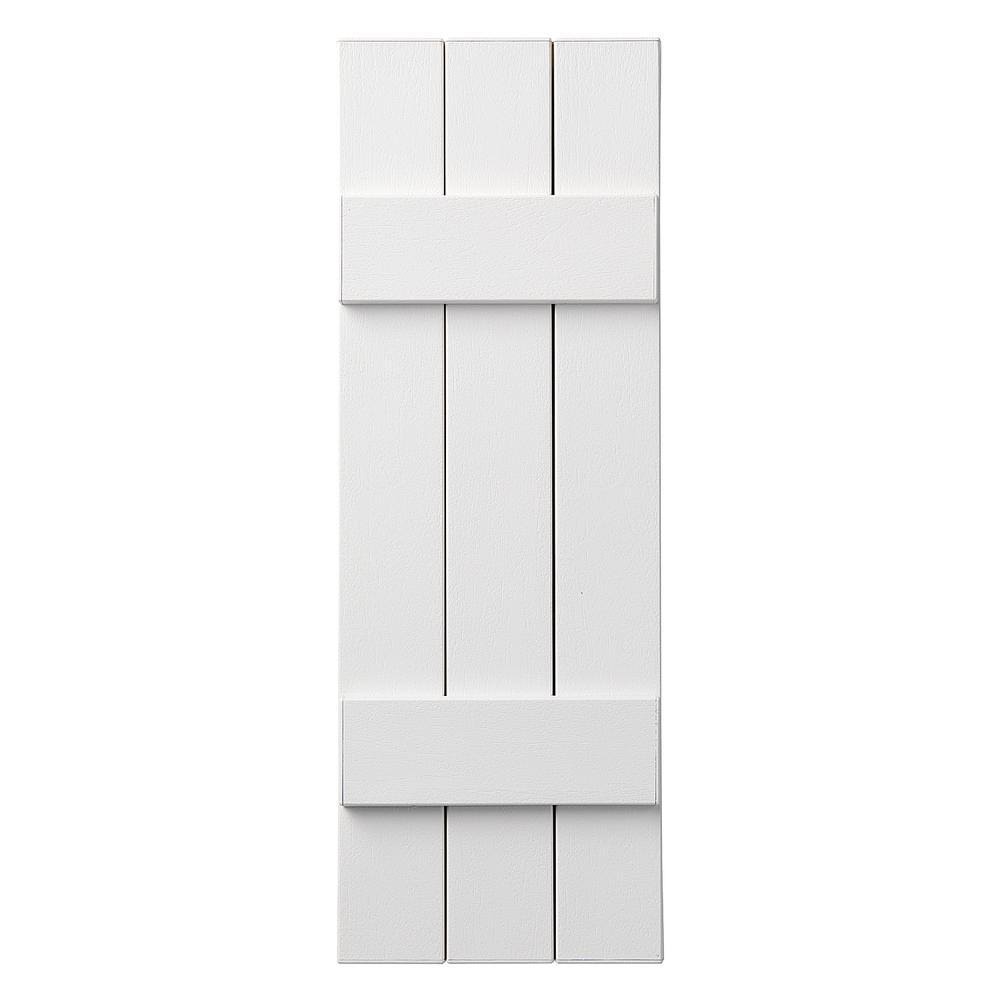 White 39x22 H x 11x22 W Closed Board and Batten Shutters Q42012