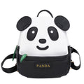Cartoon Panda Pattern Large Size Black Travel Backpack T658258