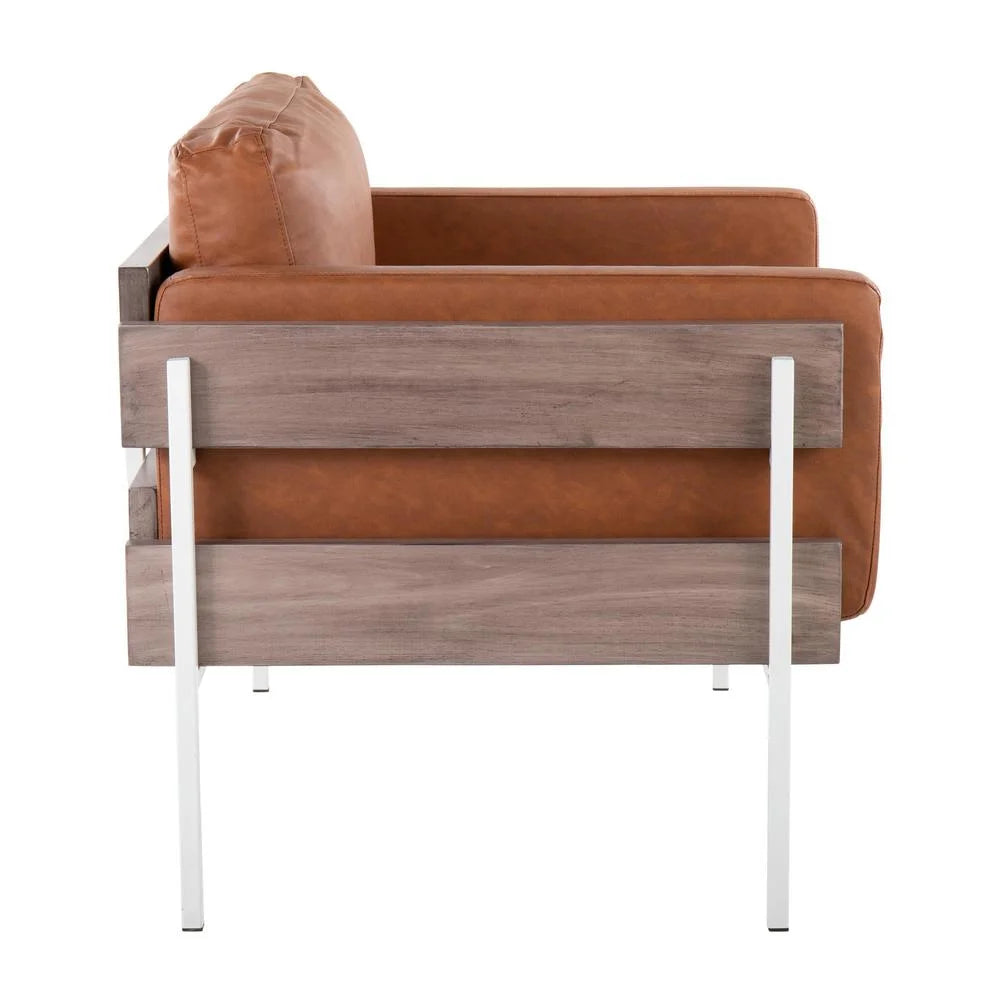 Faux Leather Accent Chair I5855
