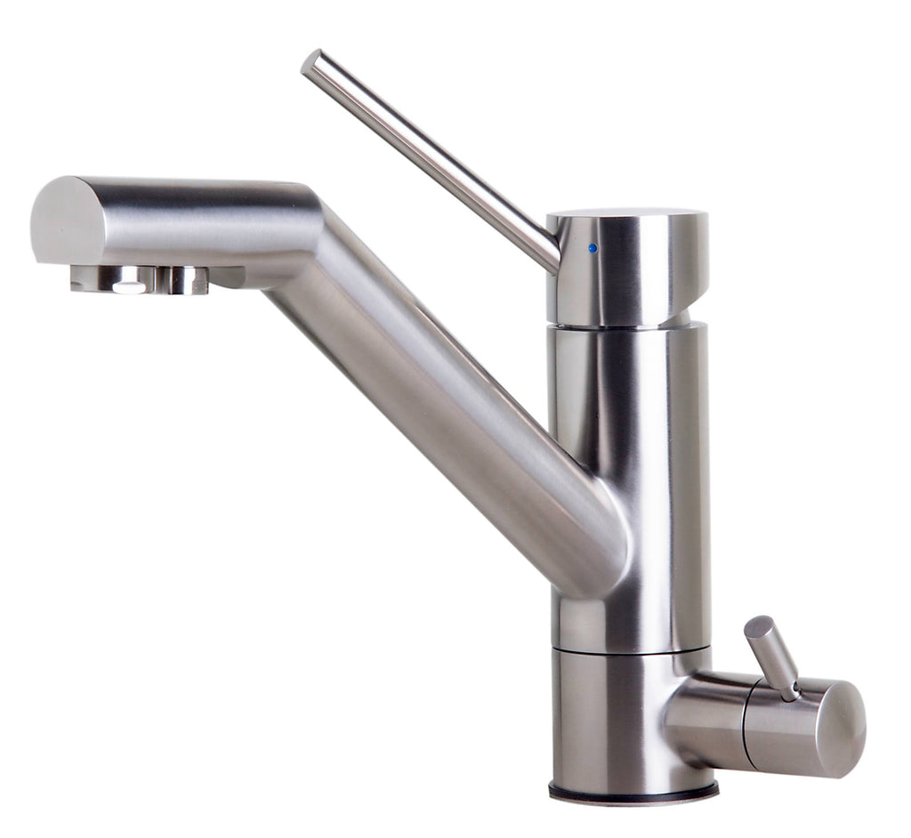Solid Brushed Stainless Steel Kitchen Faucet with Built in Water Dispenser B593