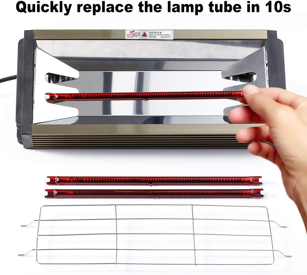 2000W Shortwave Infrared Paint Curing Lamp with Bracket Z4678