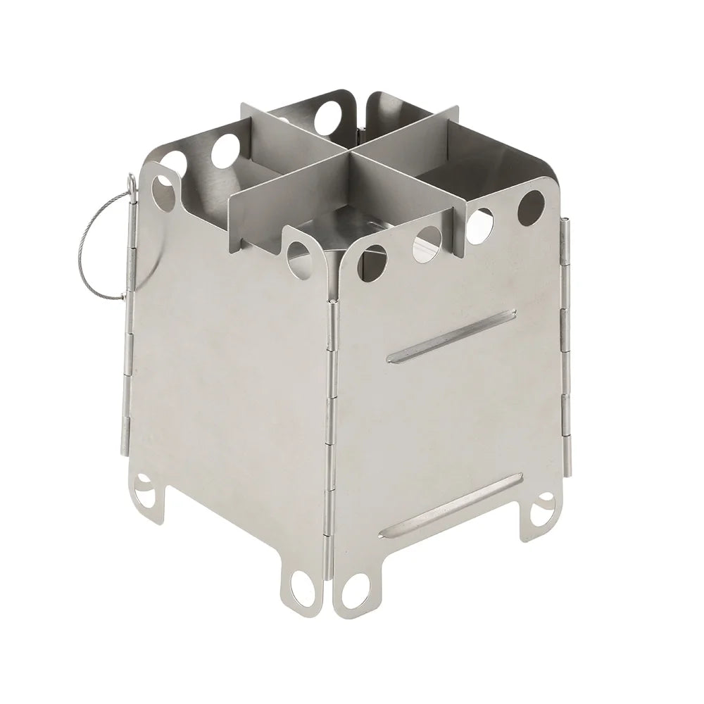 Stainless Steel Portable Folding Wood Stove H801