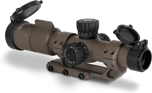 1-3x24 First Focal Plane Rifle Scope with Illuminated MOA Reticle and Offset Cantilever Mount U349