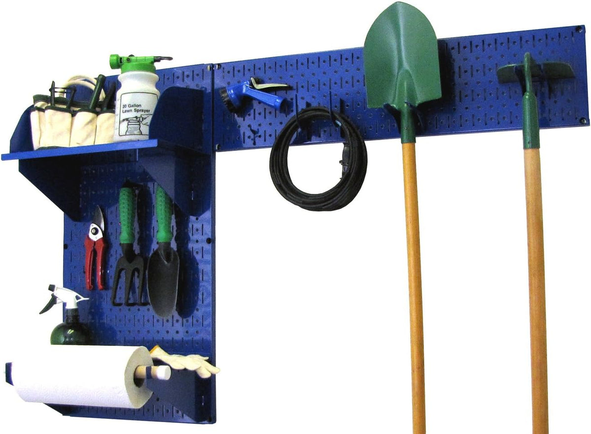 Gray Pegboard Garden Tool Organizer Kit K377
