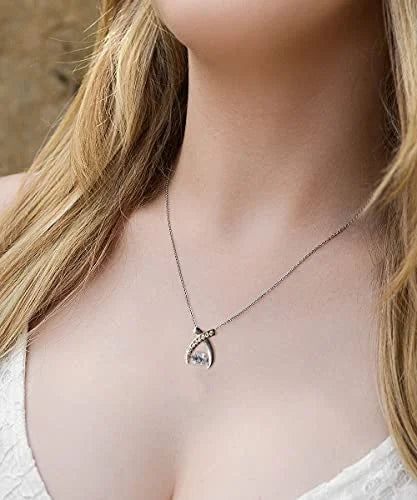 Wife Wishbone Dancing Necklace Z430548