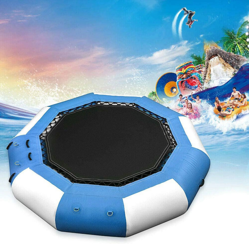 Blue & White 17Ft Inflatable Water Trampoline I673