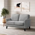 Charcoal Fabric 2-Seater Loveseat T401