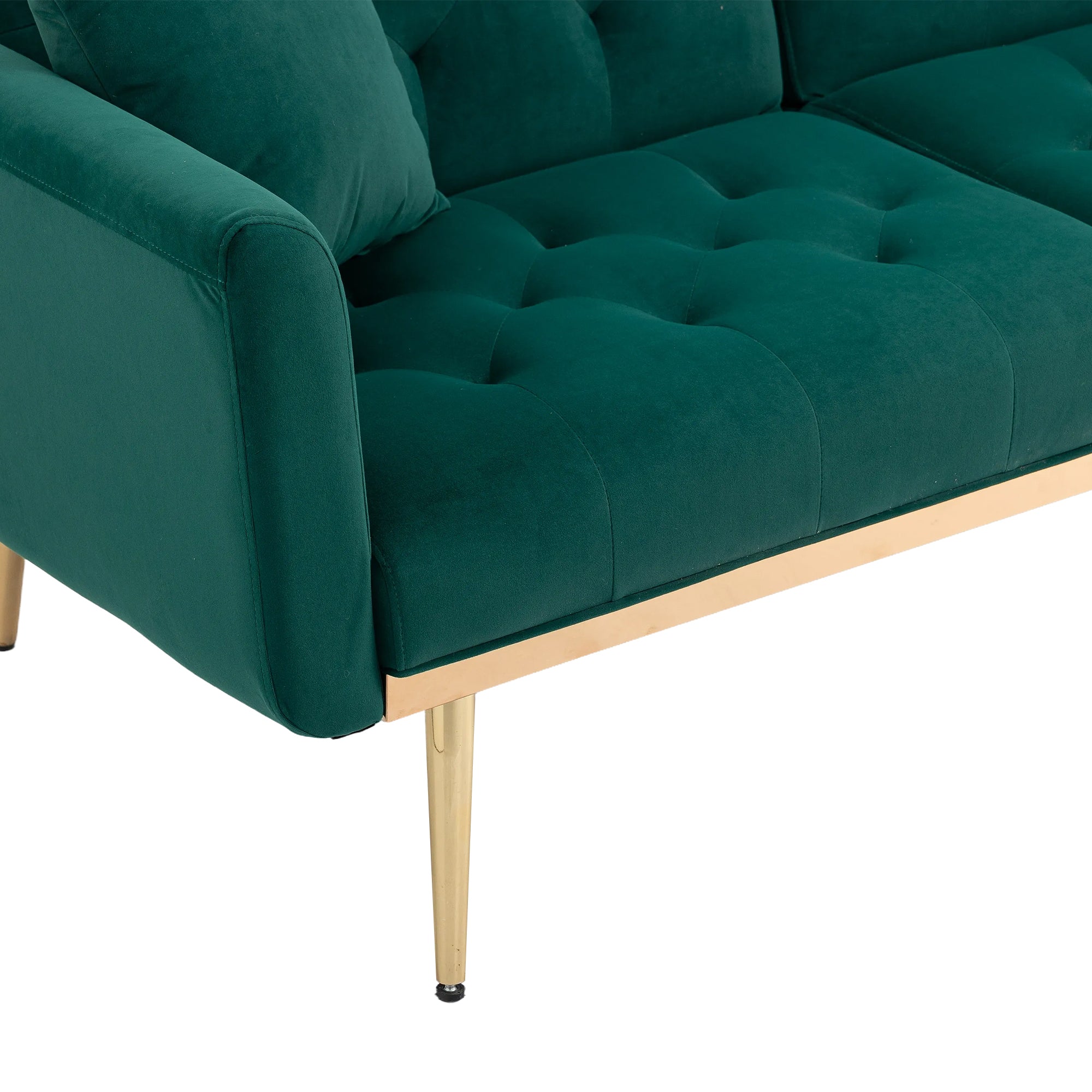 Green Velvet Sofa Loveseat Set O87972