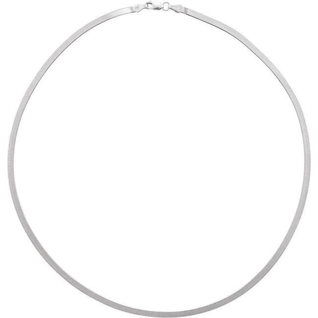 14K White 2.8 mm Flexible Herringbone 16" Chain N853
