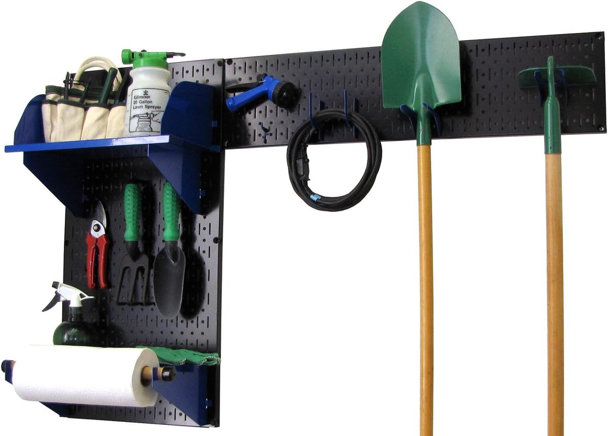 Gray Pegboard Garden Tool Organizer Kit K377