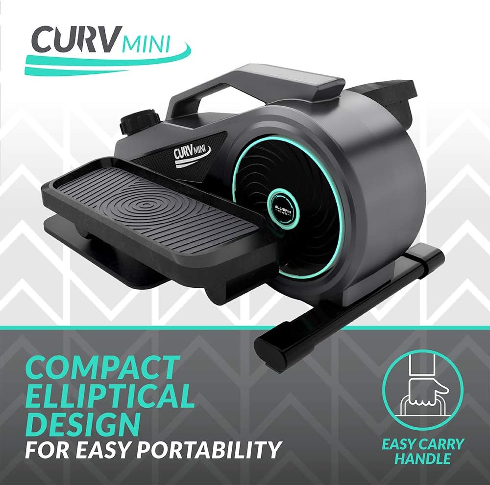 Seated Under Desk Elliptical Trainer with Adjustable Resistance E2985