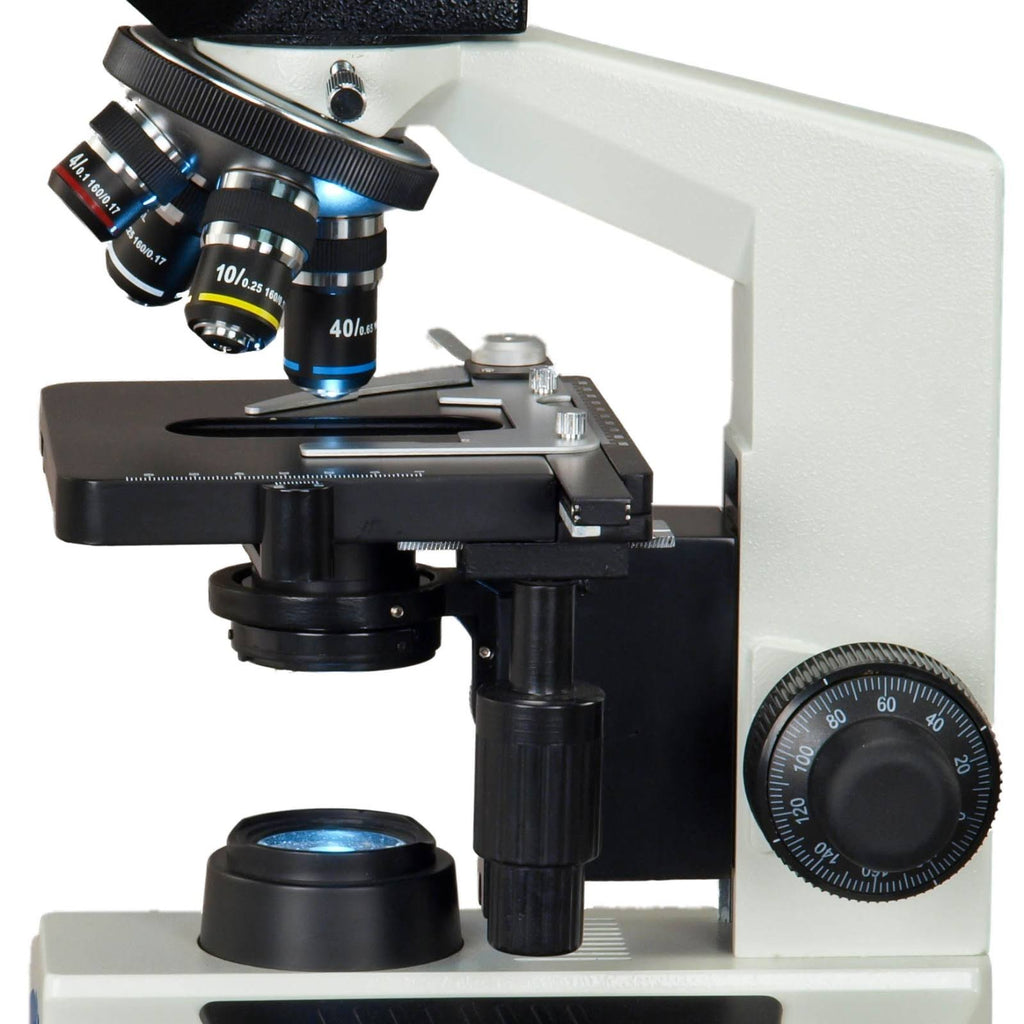 40X-2000X 5MP USB 3.0 Digital Compound Trinocular LED Biological Microscope M888