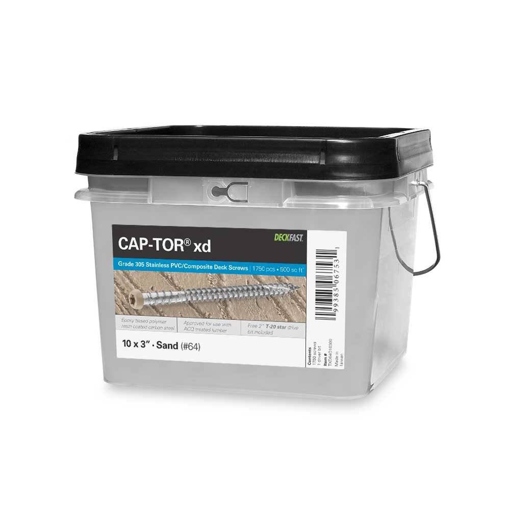 Epoxy Coated Carbon Steel Screws for Composite Decking H8449