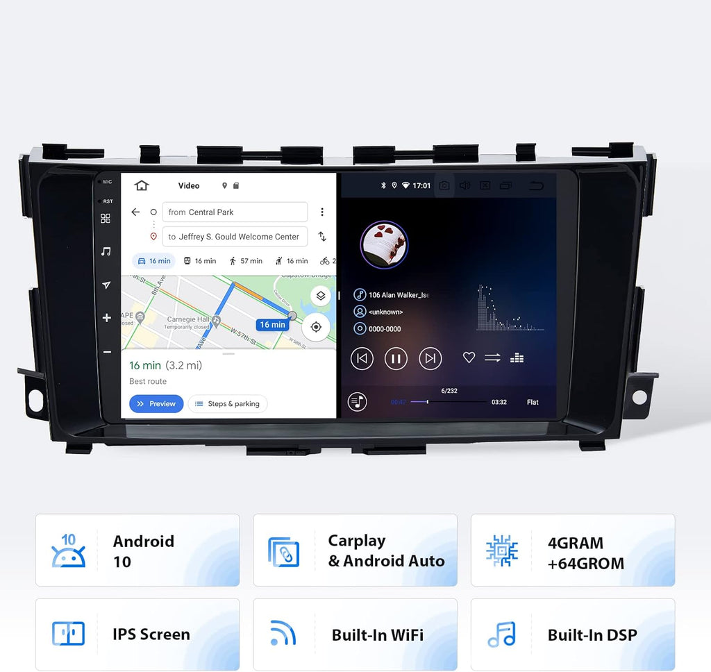 9 Inch Android Car Stereo with Navigation Carplay Android Auto DSP Radio K242317