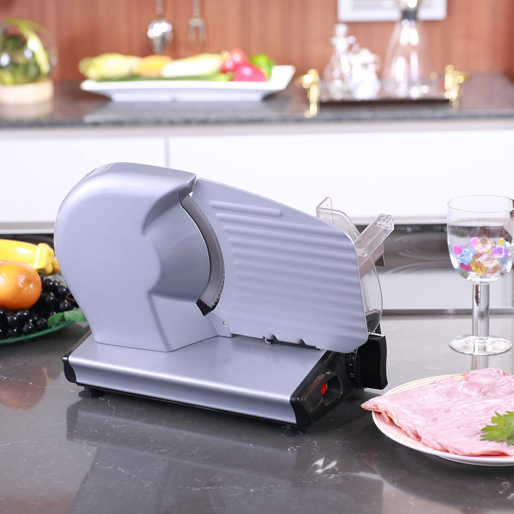 180W Electric Stainless Steel Meat Deli Slicer N473