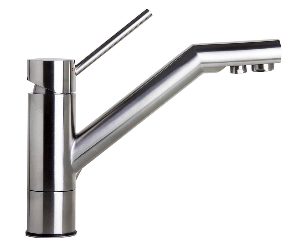 Solid Brushed Stainless Steel Kitchen Faucet with Built in Water Dispenser B593