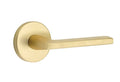 Satin Brass Privacy Lever Set V79737