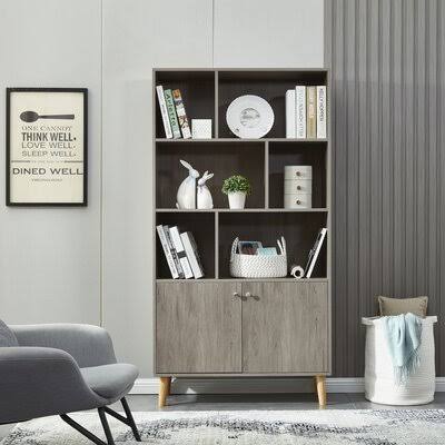Oak Bookcase with 2 Doors C325