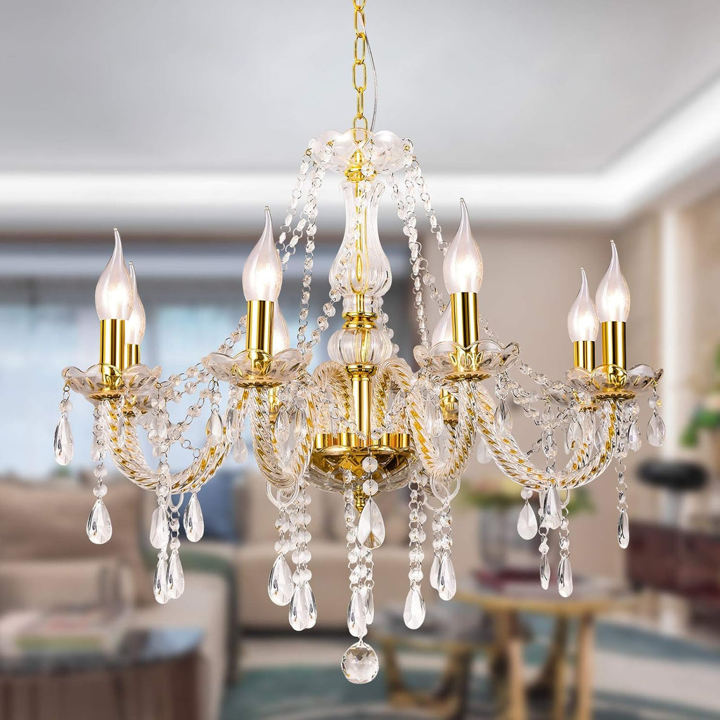 10 Lights K9 Crystal Chandelier F235