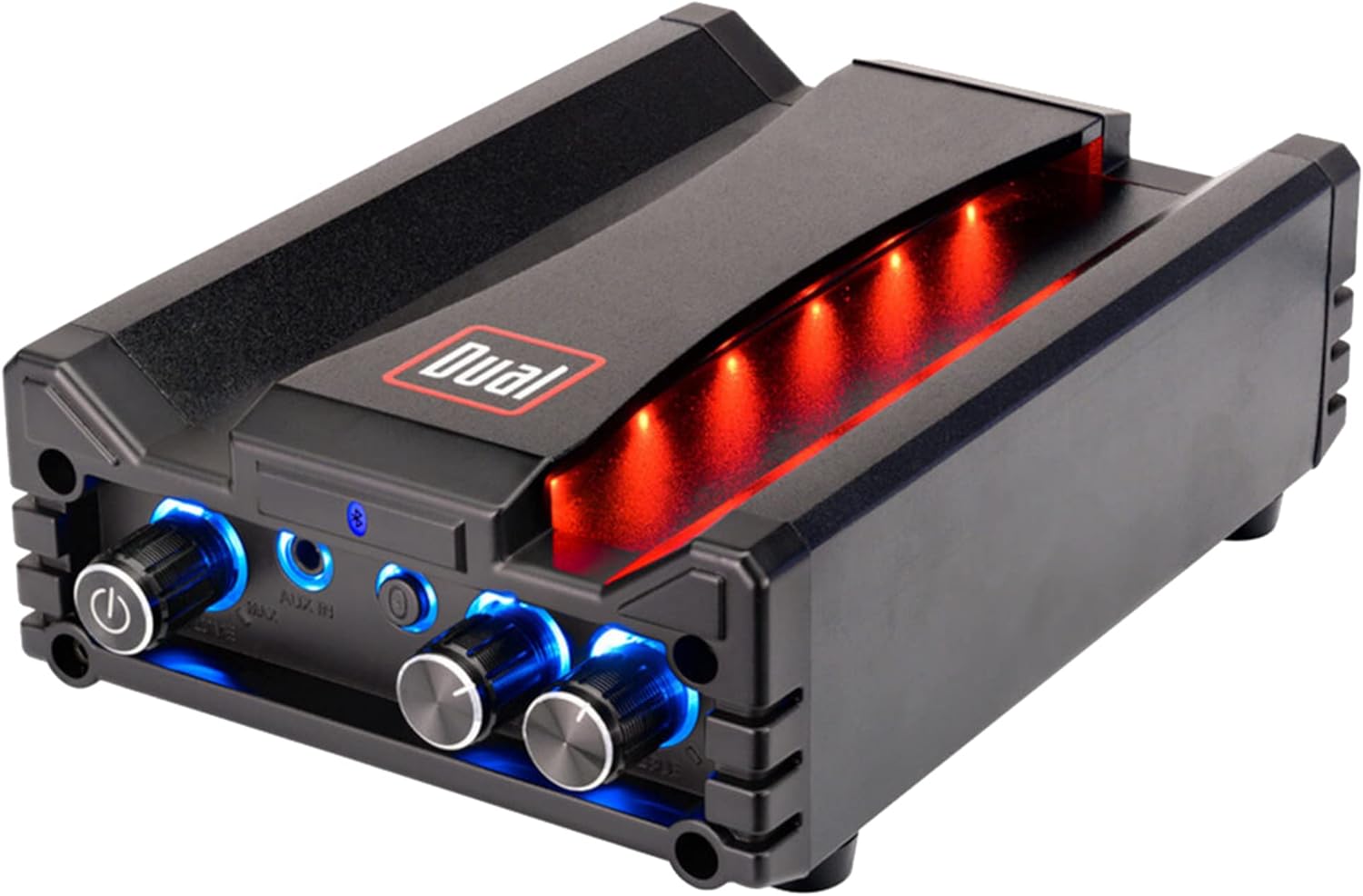 Black Micro Wireless Bluetooth 2 Channel Stereo Class-D Amplifier, 100 Watts Peak Power, Pack of 2 L8845