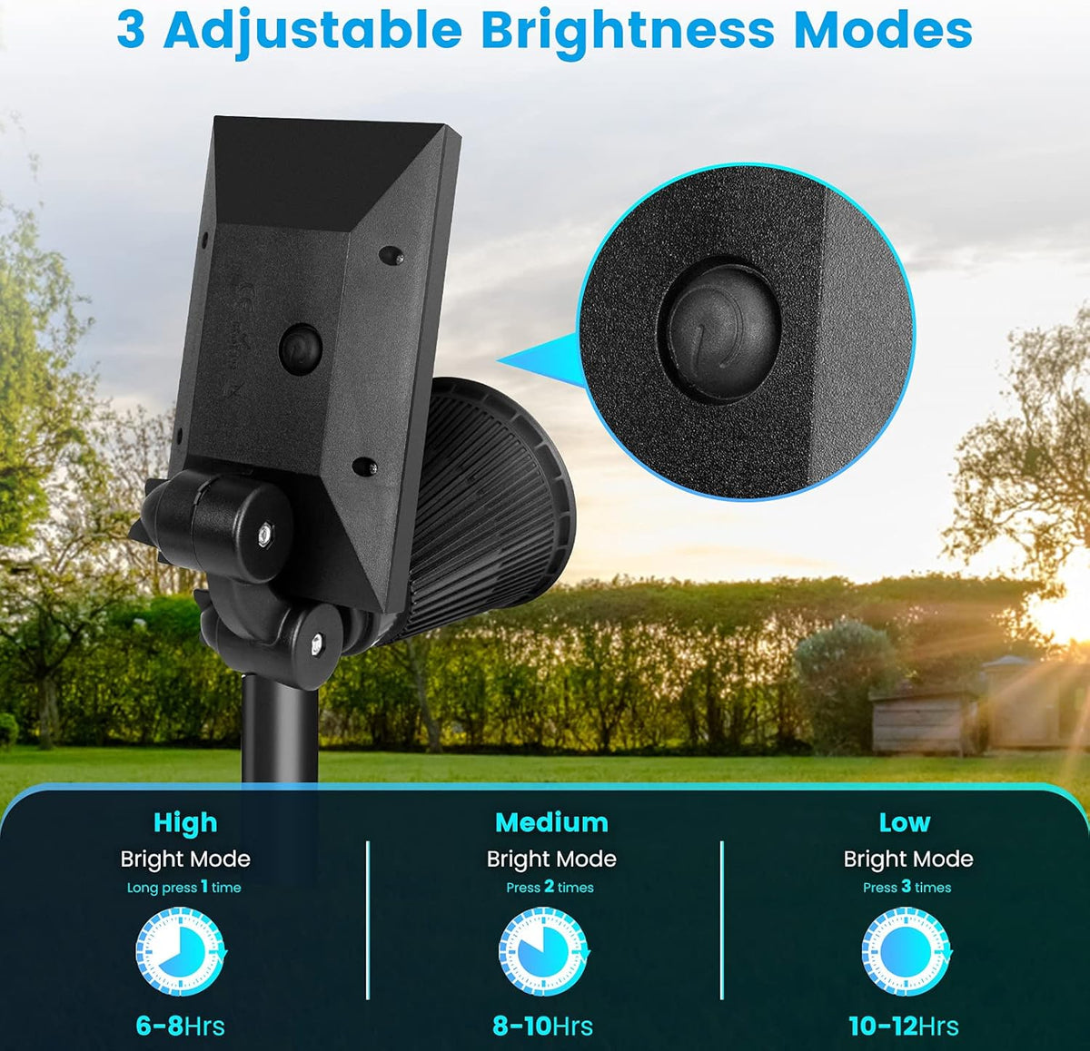 Solar Spot Lights Outdoor Waterproof 4 Pack D20841