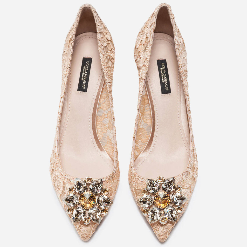 Embellished Lace Pump S393