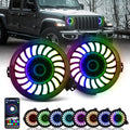 9" 3D LED Lens Halo Headlights with Turn Signal (2pcs/set) T159981