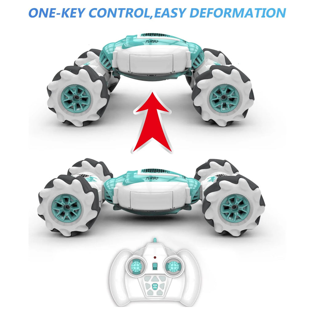 4WD RC Stunt Car Remote Control Watch Gesture Sensor Deformable Electric Toy Cars X1455