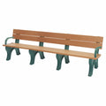 Eco Friendly Bench with Backrest and Arms Y50971