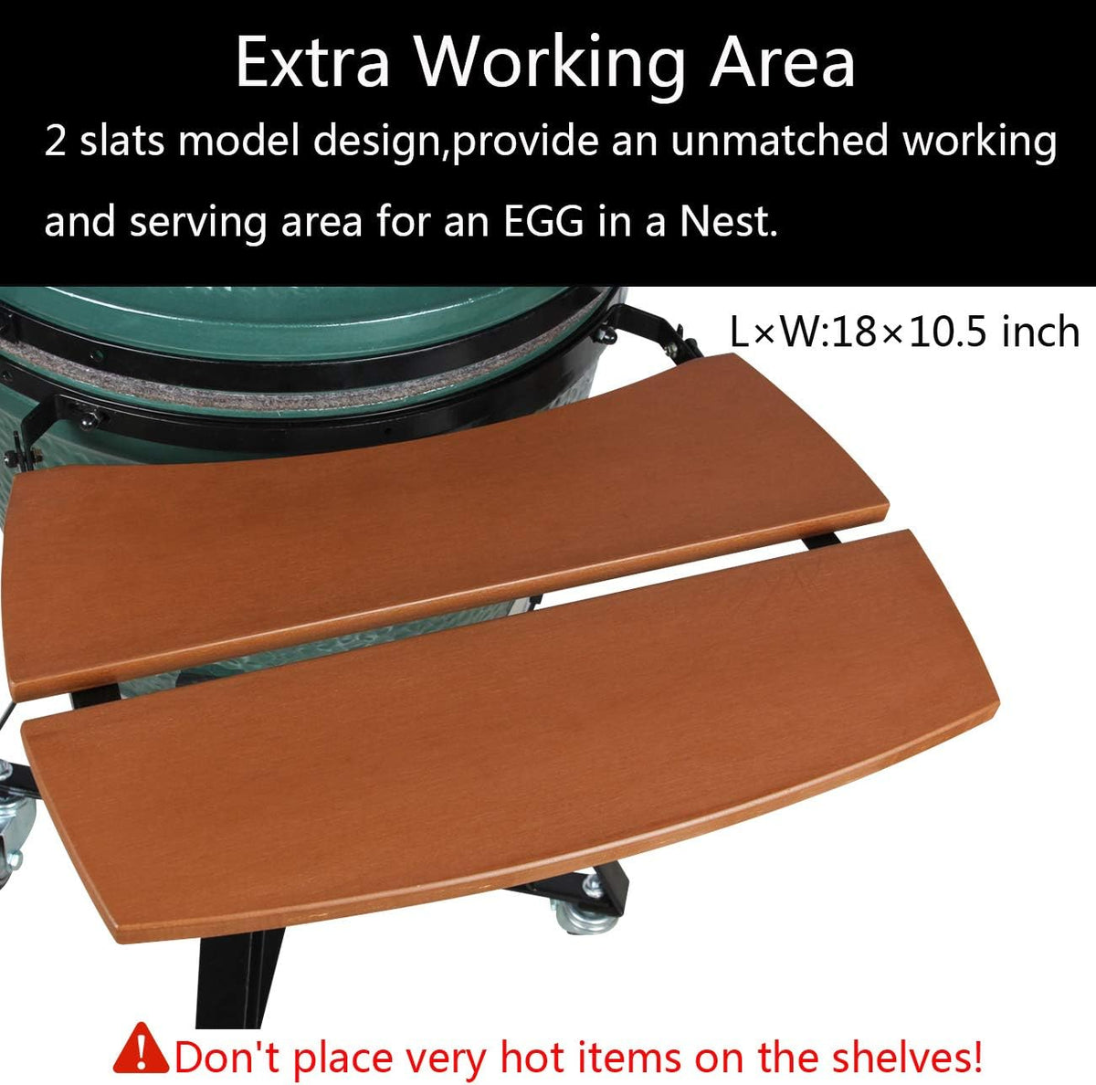HDPE Shelves for Medium Big Green Egg X394252