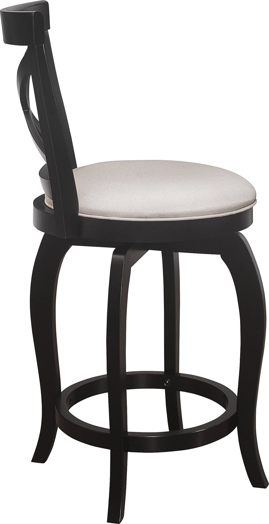Black Swivel Counter Height Stool V636