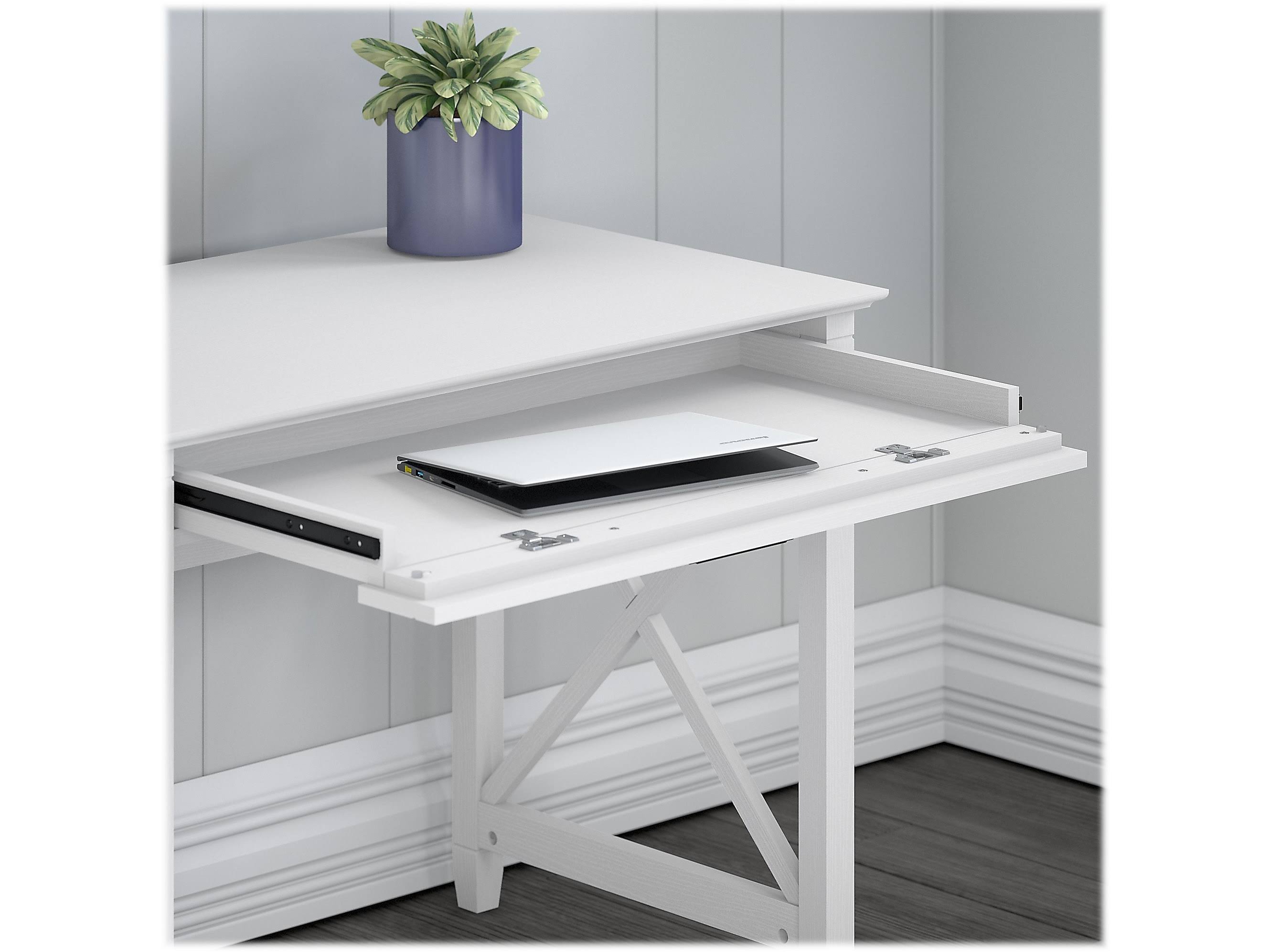 54W Computer Desk with Storage and 2 Drawer Mobile File Cabinet W90606