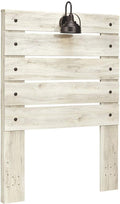 Farmhouse Panel Headboard with USB Charging Stations, King, Whitewash K442988