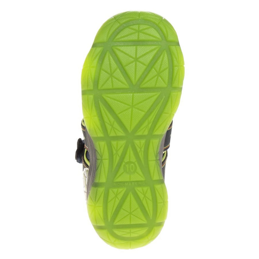 Navy/Lime Boys Toddler Closed-Toe Sport Sandals U357