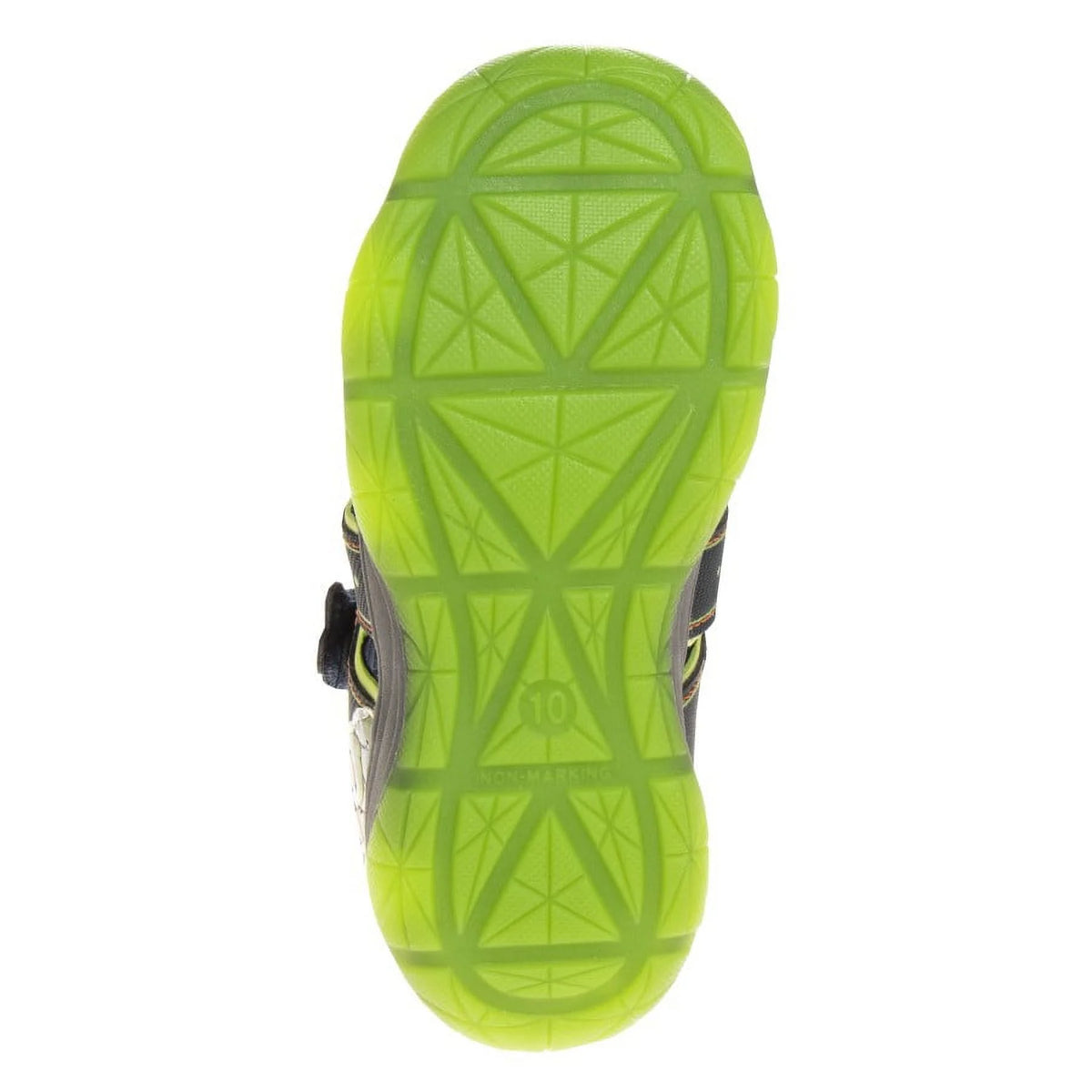 Navy/Lime Boys Toddler Closed-Toe Sport Sandals U357